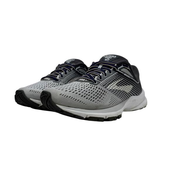 Brooks Launch 5 Grey/Ebony/White 6 - Picture 1 of 9